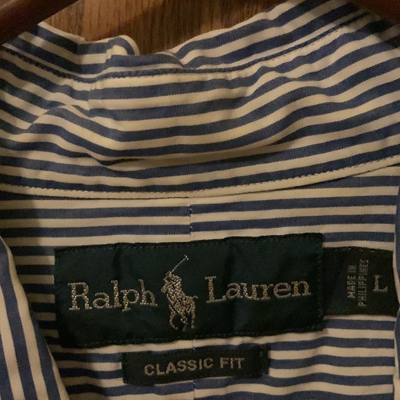 Ralph Lauren button down shirt. Large. - Picture 3 of 4